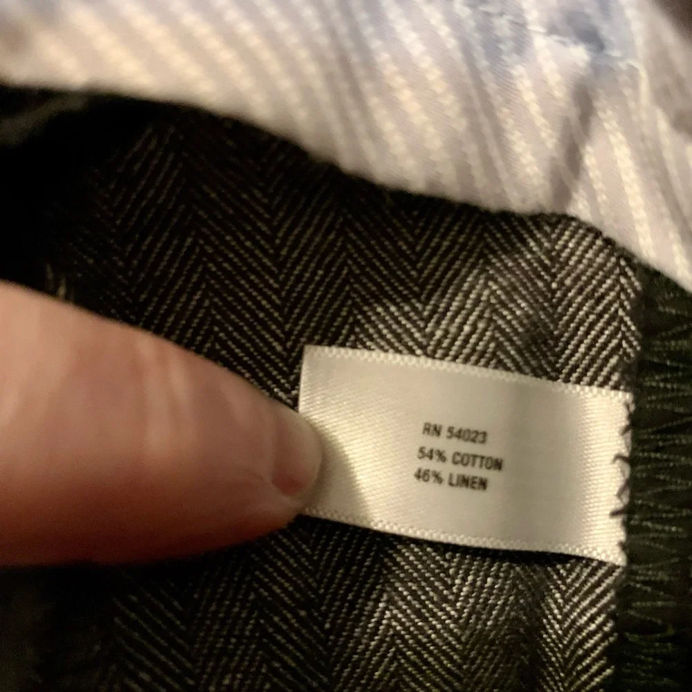 GAP Women's Gray Trousers with Pinstripe- Size 10 - Picture 12 of 13